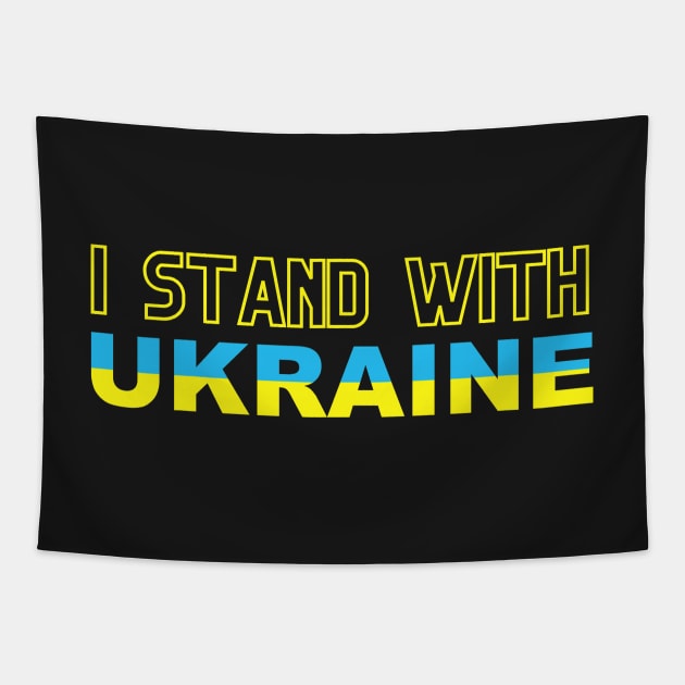I STAND WITH UKRAINE Tapestry by leafsquare