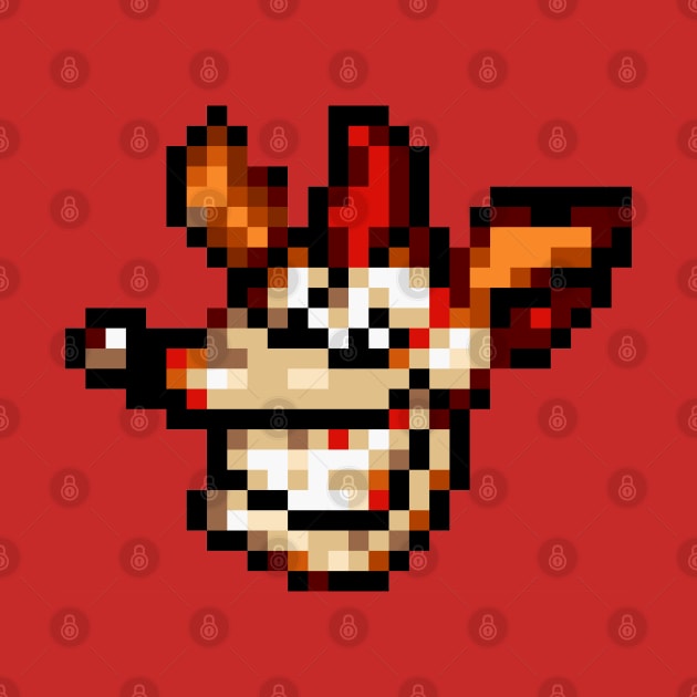 Pixel Crash Bandicoot by spookpuke