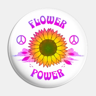 flower power purple Pin