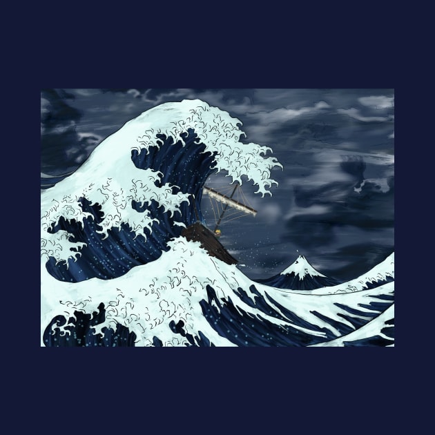 The Great Wave's Awakening by Kdaesung