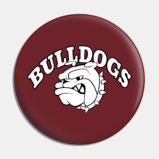 Bulldog mascot Pin