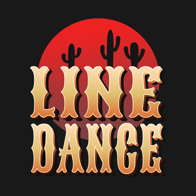 Linedance Western Dance Logo by Foxxy Merch