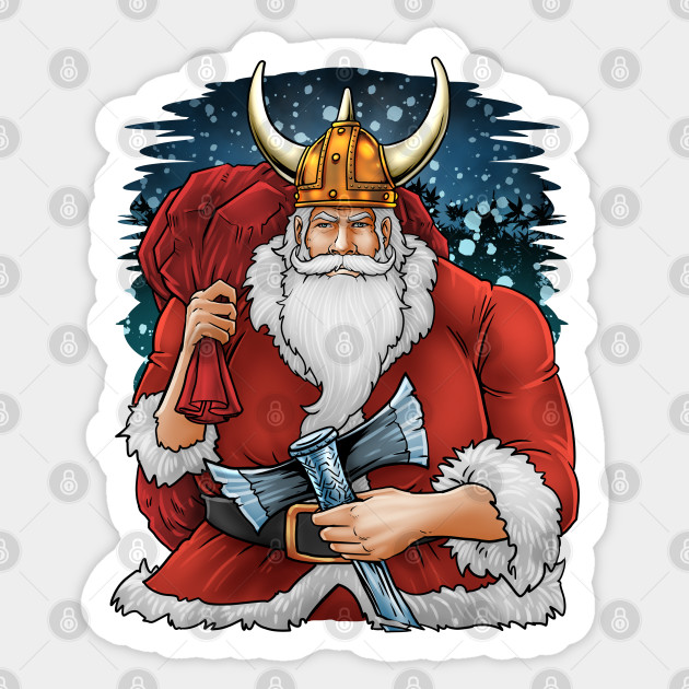 Viking Santa - Santa Claus - Sticker