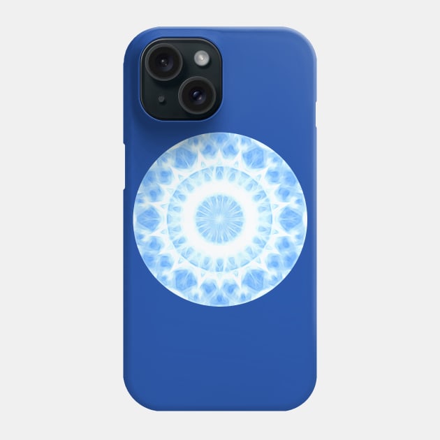 Kaleidoscope in blues Phone Case by hereswendy