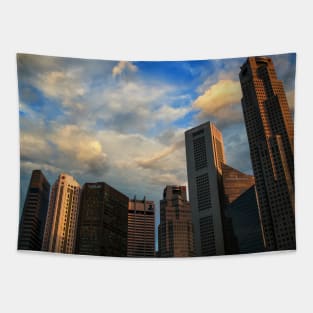 Singapore Skyline Tapestry
