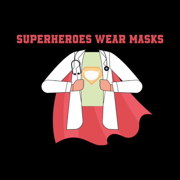 superheroes wear masks by MerchSpot