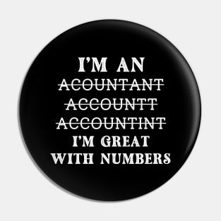 Funny accountant life women thank you tax accountant day Pin