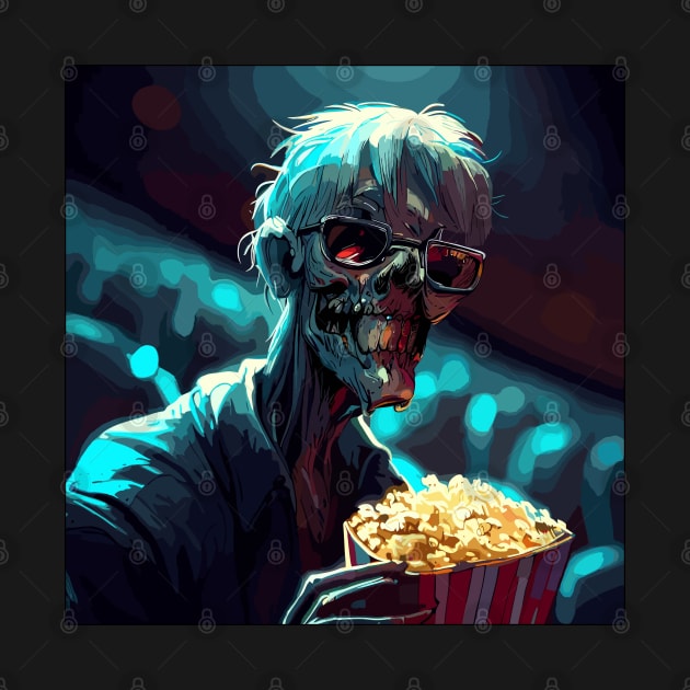 Zombie in cinema hall by TomFrontierArt