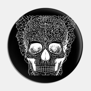 color page skull design Pin