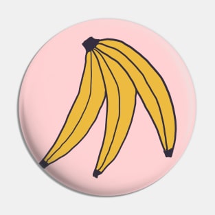 Cute Banana Doodle Pattern Pin