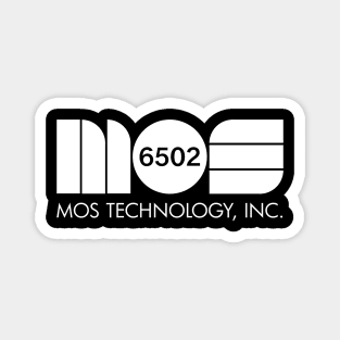 MOS Technology Inc 6502 (white) Magnet