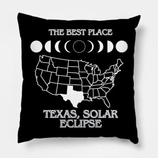 solar eclipse united states texas date and time- Complete solar eclipse souvenir Pillow