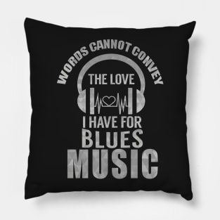 Blues Music Lover Pillow