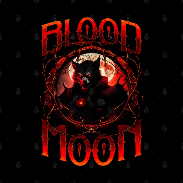 Bloodmoon Werewolf Streetwear by Snoobdesignbkk