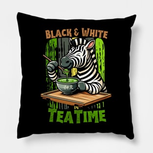 Matcha zebra Pillow