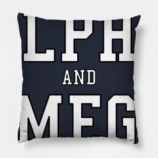 Alpha and Omega Pillow
