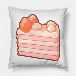 Strawberry Cake slice Pillow