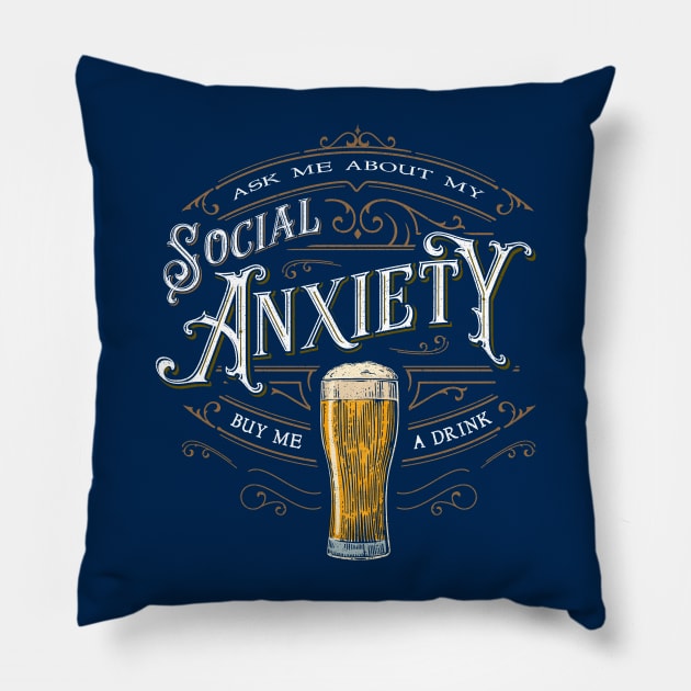 Social Anxiety Pillow by barrettbiggers