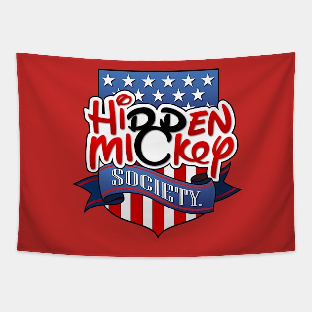 HMS Patriotic Logo (no burst) Tapestry by hiddenmickeysociety