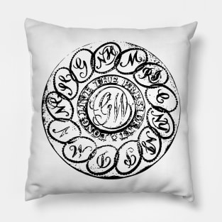 Linked States - George Washington Inaugural Button Pillow