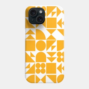 Geometric Puzzle in Yellow Phone Case