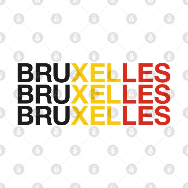 BRUXELLES Belgian Flag by eyesblau