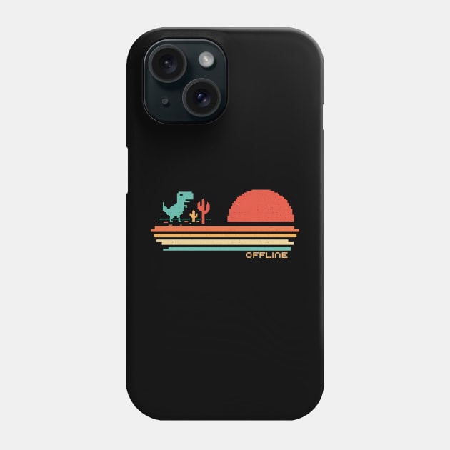 Offline Scare - Lost Dino Phone Case by susanne.haewss@googlemail.com