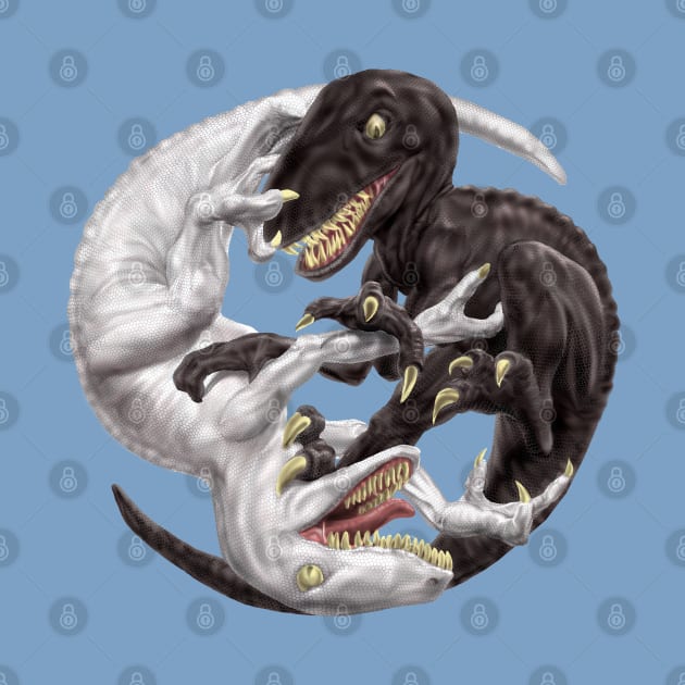 Yin Yang Raptors by AyotaIllustration