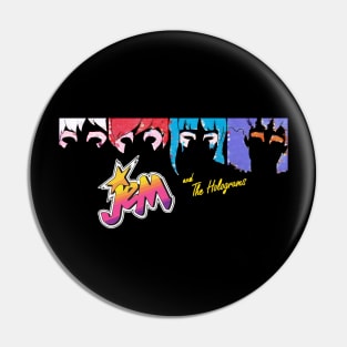 Jem and the Asylum Holograms Pin