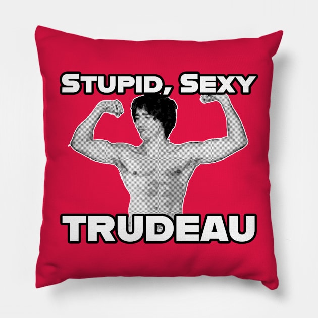 Stupid, Sexy Trudeau Pillow by Canada Is Boring Podcast