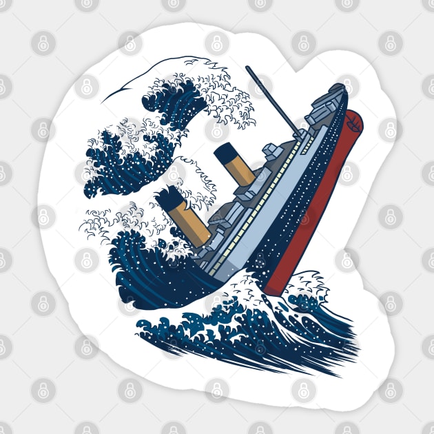 The Wave Titanic - Titanic - Sticker | TeePublic