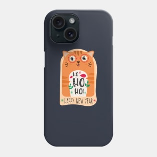 Happy New Year Cute Cat Phone Case