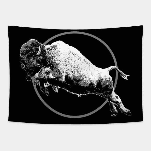 Buffalo Jump Tapestry by MartinezArtDesign