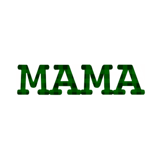 Mama Green Plaid T-Shirt