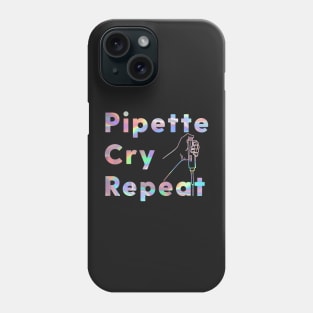 PCR Pipette Cry Repeat Holographic Phone Case