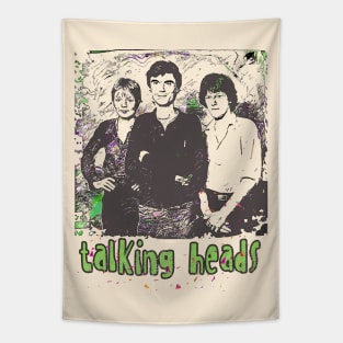 Talking Heads Retro Style Fan Art Tapestry