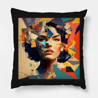 Fractioned Fragments Pillow