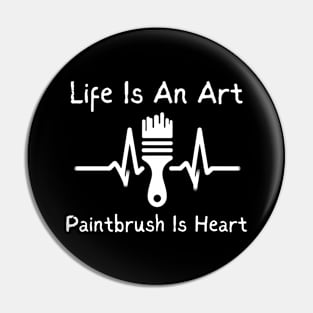Artist heartbeat Pin