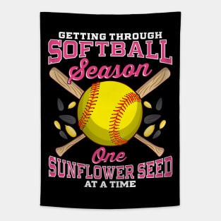 Getting Through Softball One Sunflower Seed At A Time Tapestry