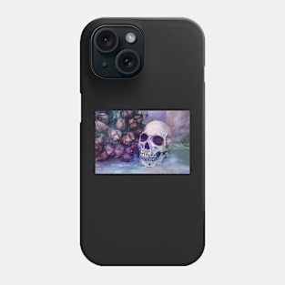 skull with roses Phone Case