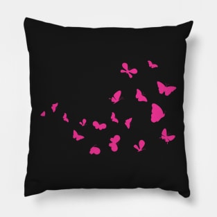 Butterflies, Colorful Butterfly, Washable Reusable, Dream, Pastel Colors, Baby Pink Purple, Stylish Insects Pillow