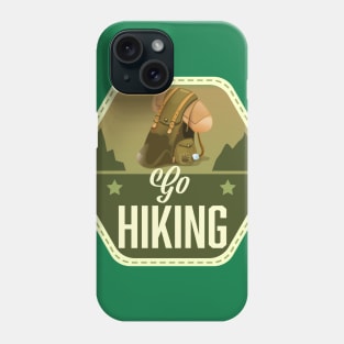 Go Hiking Patch Phone Case