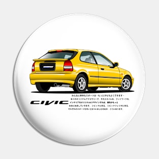 CIVIC 6th gen HATCHBACK EK FERIO EK4 EK9 JDM Pin