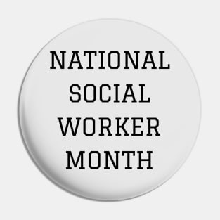 National Social Worker Month Pin