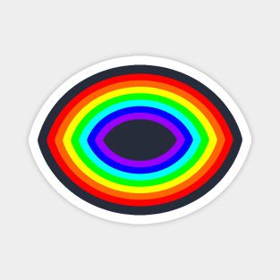 Ellipse Double Rainbows Magnet