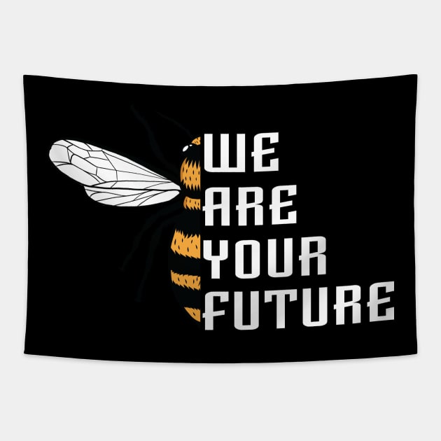 Save the bees Tapestry by HBfunshirts