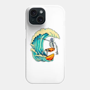 Skull Surfing Phone Case