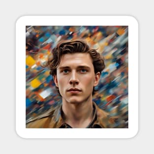 Portrait of  Tom Holland Magnet