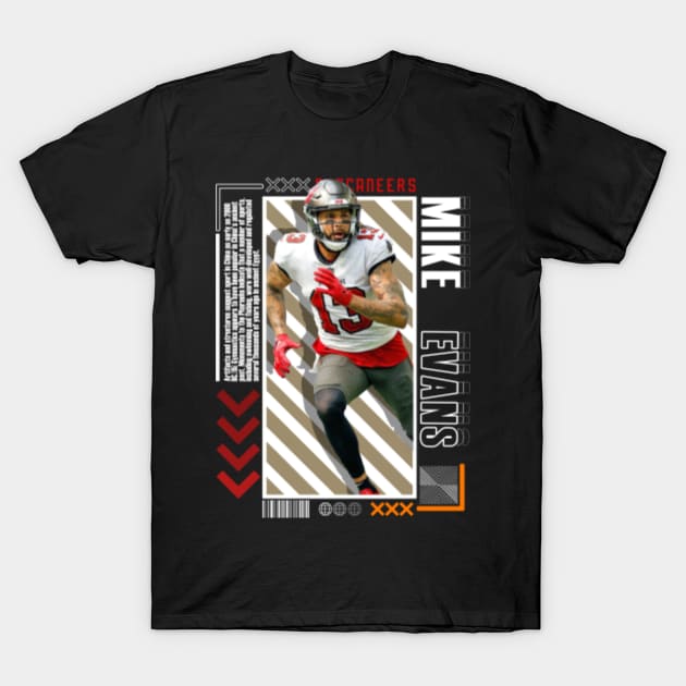 Mike Evans Football Paper Poster Buccaneers 9 - Mike Evans - T