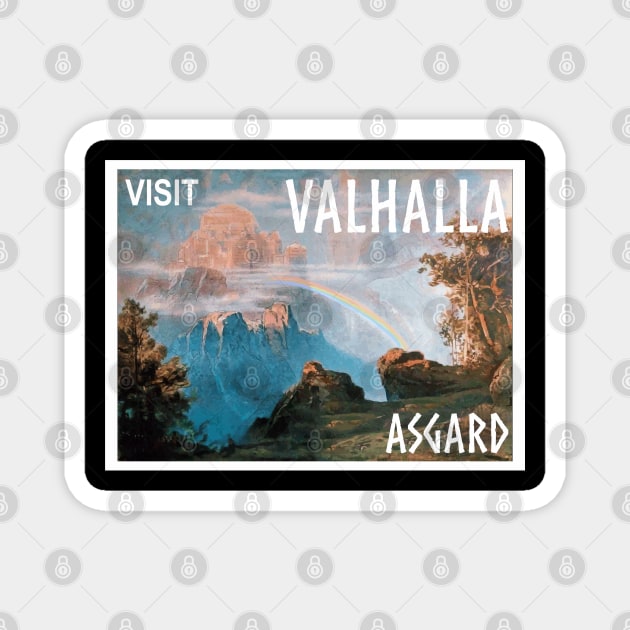 Visit Valhalla Asgard Magnet by goatboyjr